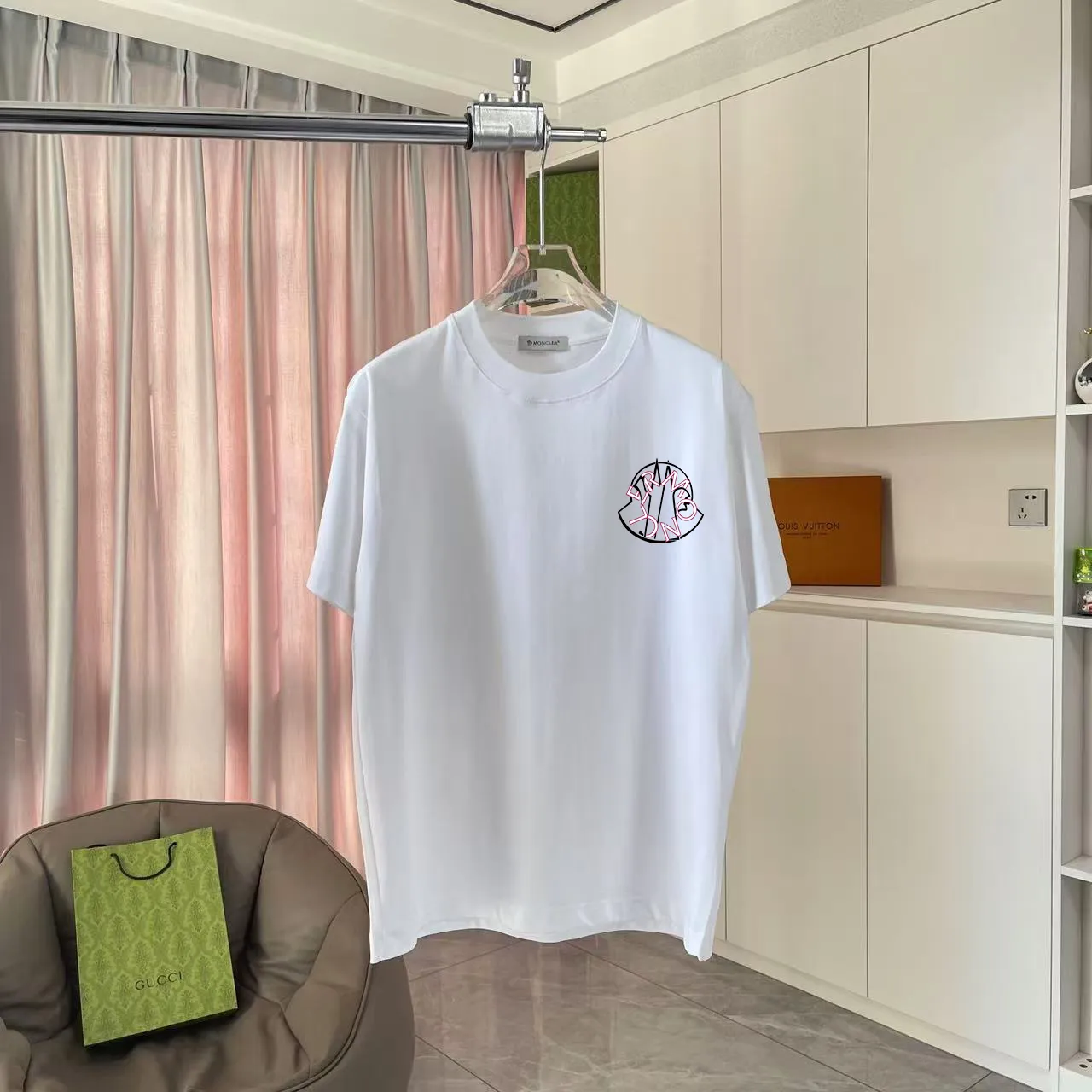 Moncle* 2026 New Arrival logo 300 t Same Style Size：S M L XL XXL ：Black White Green Purple